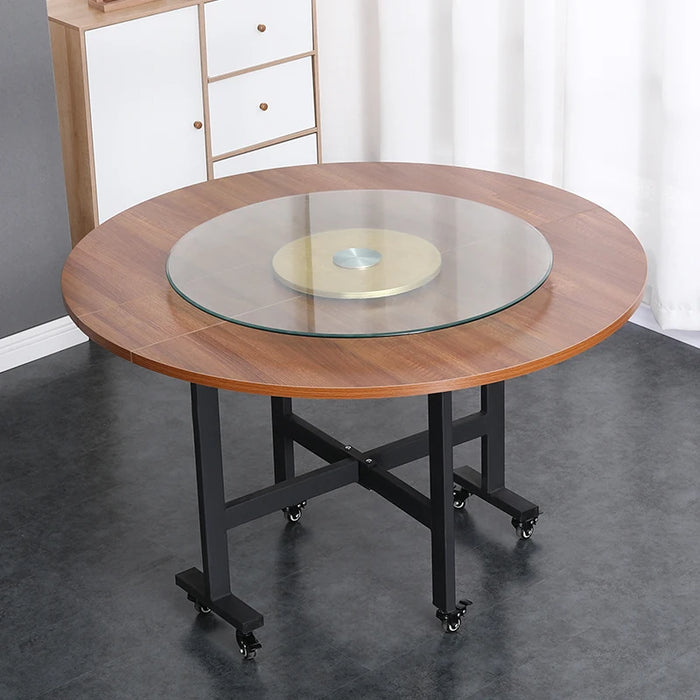 Round Stone Kitchen Dinning Tables Foldable Chairs Mobile Luxury Dinning Tables Outdoor Set Modern Mesa Plegable Home Furniture
