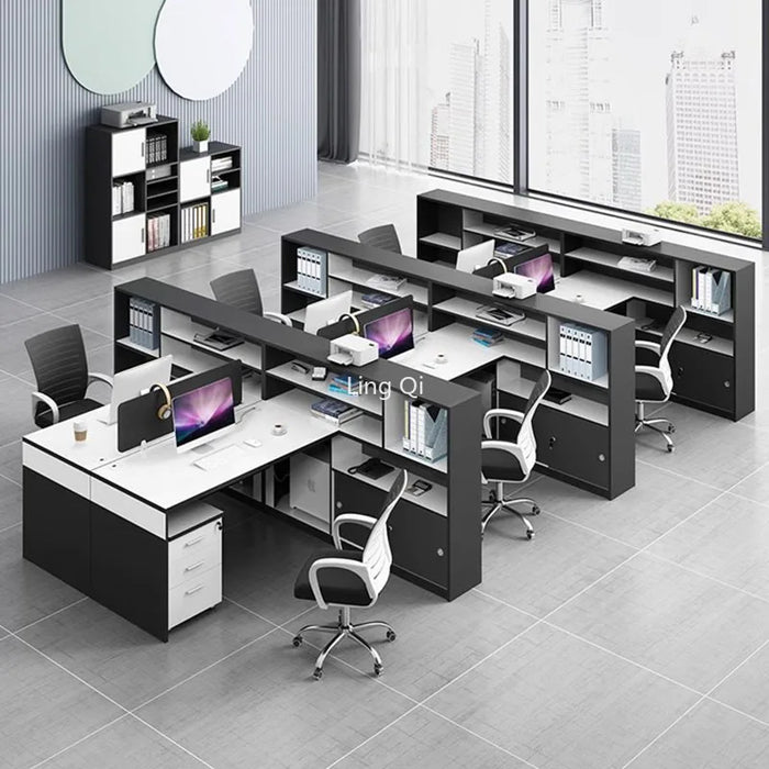 Minimalist Reception Office Desk Accessories Storage Unique Unusual Computer Desks Reading Storage Mesa Escritorio Furniture