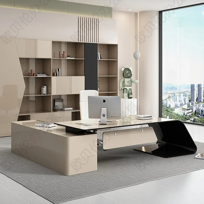 Corner Computer Desk Organizers Storage Reception Executive Office Table Drafting Organizer Mesa De Estudio Home Furniture
