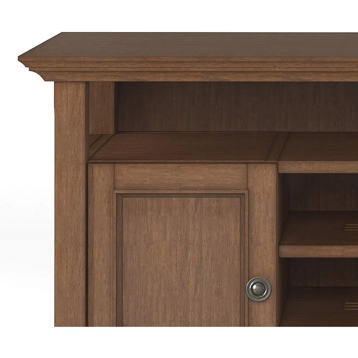 SOLID WOOD Universal TV Media Stand, 54 inch Wide Living Room Entertainment Center, Storage Cabinet and Shelves