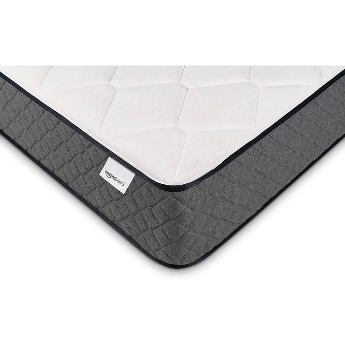 12" Queen Gel Memory Foam Hybrid Mattress, Medium Touch Sport Isolation Spring, White, Grey