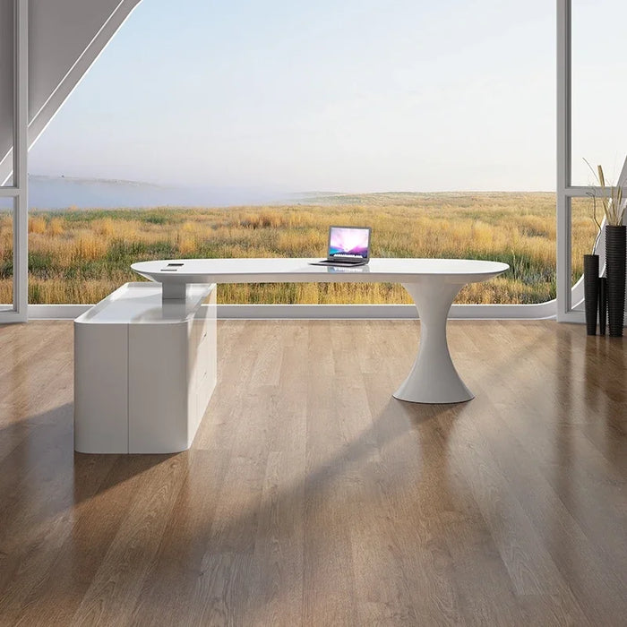 Work Writing Desk Accessories Office Executive Makeup Desk Modern Work Workbench White Mesa Para Computador Room Furniture