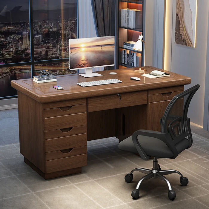 Modern Living Room Reception Office Desk Storage Corner Wood School Computer Desks Study Long Mesa Escritorio Office Furniture
