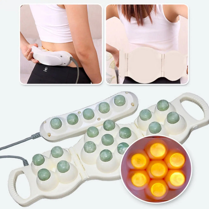 jade stone massage bed Electric massage Track Full Body Jade Thermal Heating Massage chair Bed Roller christmas New Year Gift