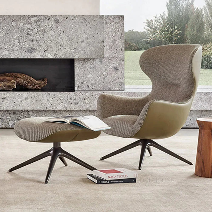 Nordic Fabric Home Rotatable Living Room Sofas Simple Modern Designer Swivel Chairs Luxury Apartment Dormitory Leisure Sofa L WK