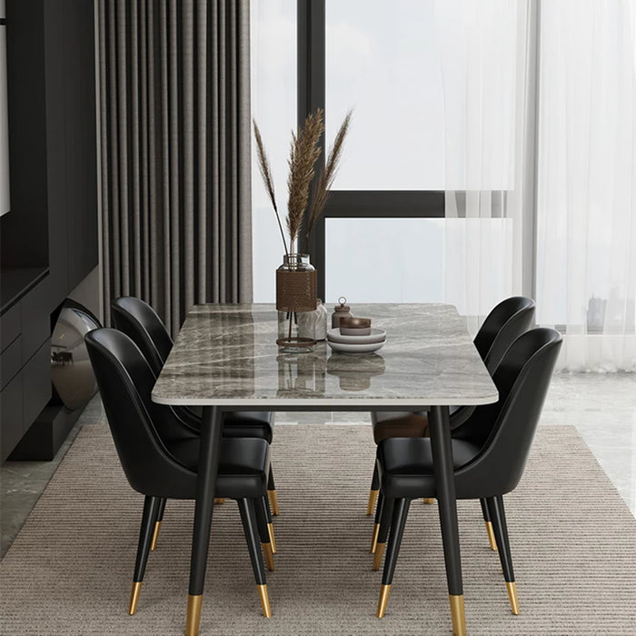 Set Six Chairs Dining Table Onement Legs Metal Nordic Makeup Office Kitchen Dining Tables Computer High Centre Mesa Comedor Desk