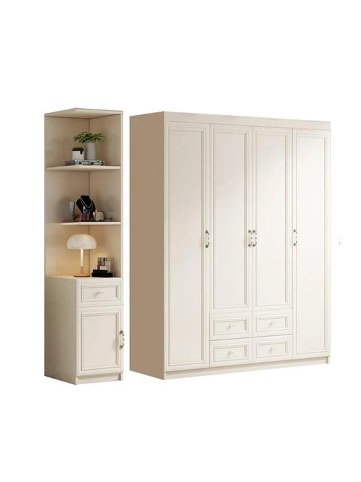 White European Wardrobe Clothes Organizer Closet With Drawer Garment Storage Cabinet For The Bedroom Wardrobes Furniture Wood