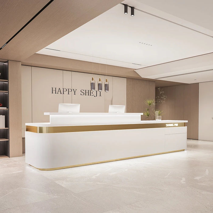 Acrylic Stand Reception Desk Podium Lectern Banco Luxury Front Desk Advisory Reception Desk Counter Empfangstheke Bar Furniture