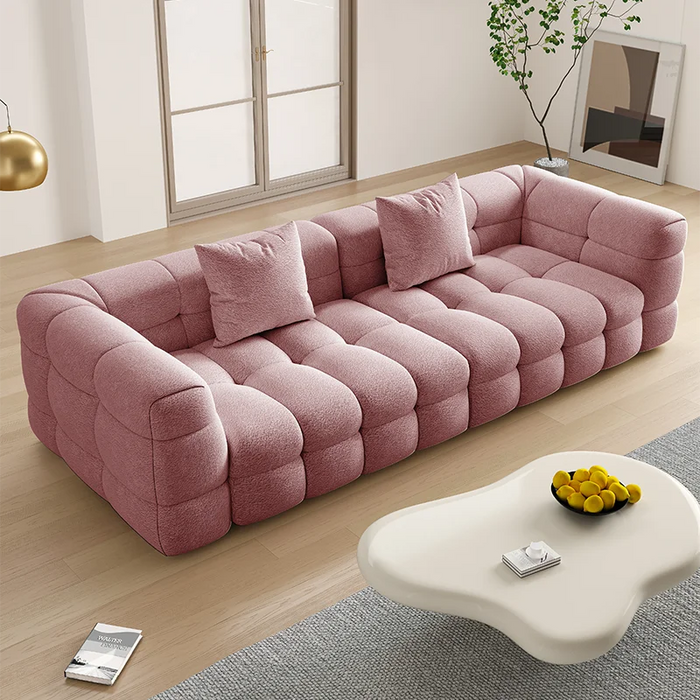 Hot Upholstered Furnitu Beds Pink Two Seats Living Room Furnfurniturea Modern Vewhiteloveseats Sofas Luxury Sofa Sets M05A2