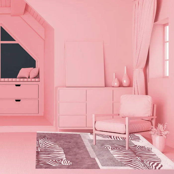 Beast Animal Skin Floor Rug Pink Light Luxury Carpets For Girl's Bedroom Modern Design Home Decor Living Room Area Carpet Mat