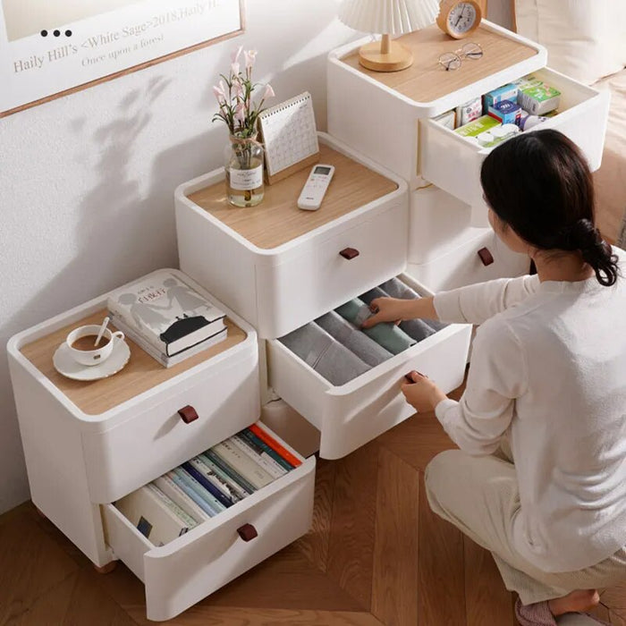 Bedroom Drawers Nightstand Storage rack  Aesthetic Girl Hallway Nightstand Table Minimalist Design Tables Library Furniture