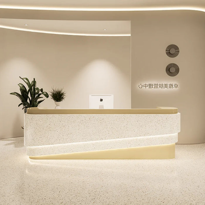 Mobile Supermarket Reception Desk Restaurant Modern Simple Salon Reception Desk Office Register Bancone Reception Bar Furniture