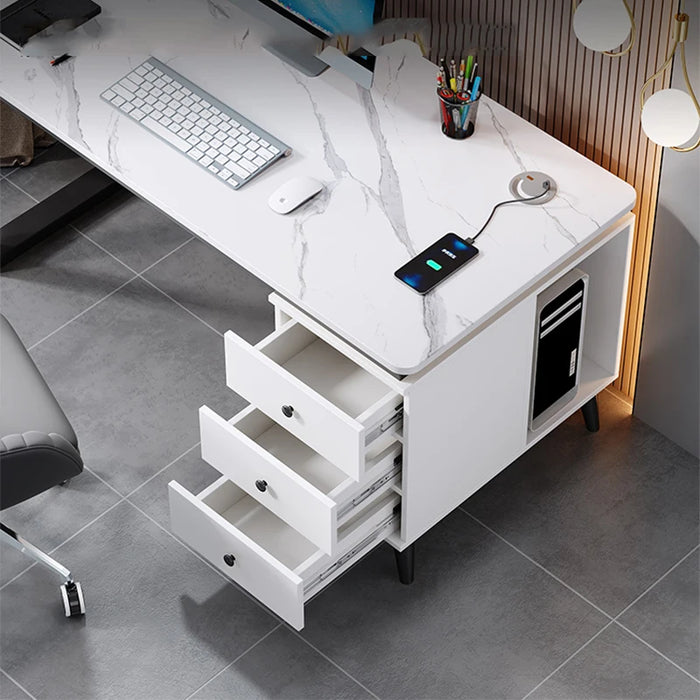 Shelf Standing Monitor Office Desk Storage Corner Secretary Writing Computer Desks Executive Study Mesa Escritorio Furniture