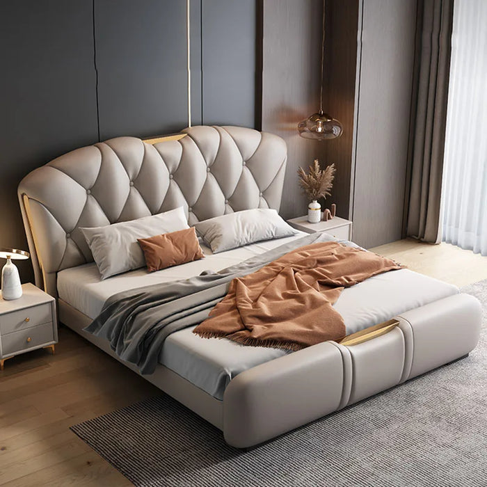 Luxury Waterproof European Bed Double Soft Wooden Twin European Style Bed Modern Beauty Letto Matrimoniale Bedroom Furniture