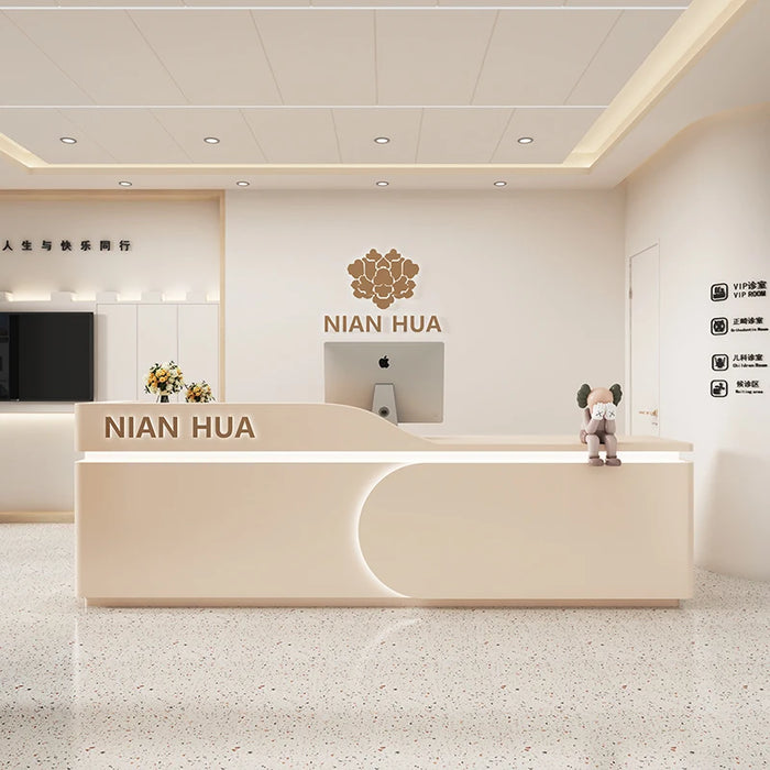 Cabinet Luxury Reception Desk Front Checkout Podium Information Outdoor Reception Desk Simple Escritorios De Oficina Furniture