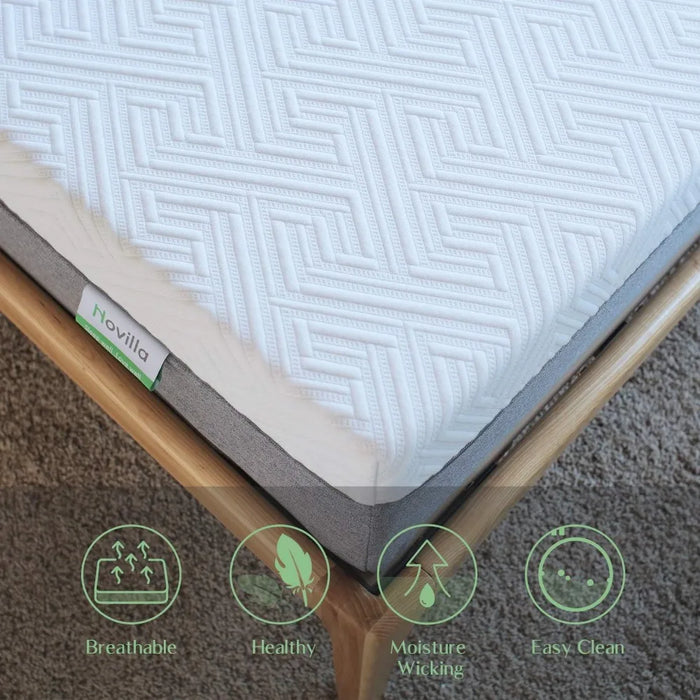 12 Inch Gel Memory Foam Mattress for Cool Sleep & Pressure Relief Folding Sofa Bed Base Queen Size Mattress Bliss Freight Free