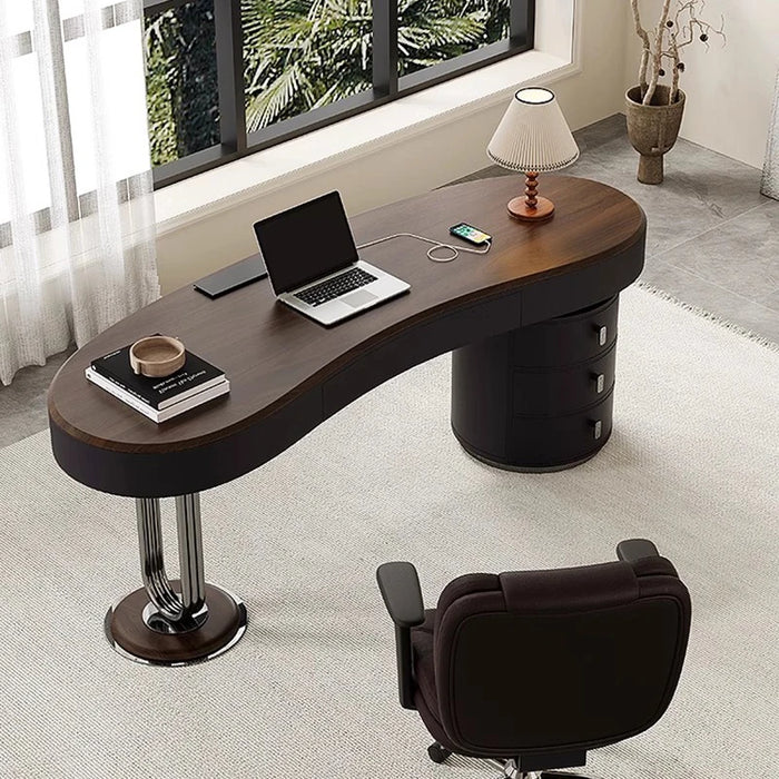 Manicure Nail Computer Table Office Modern Writing Study Gaming DeskComputer Vanity Executive Mesa Media Console Furniture