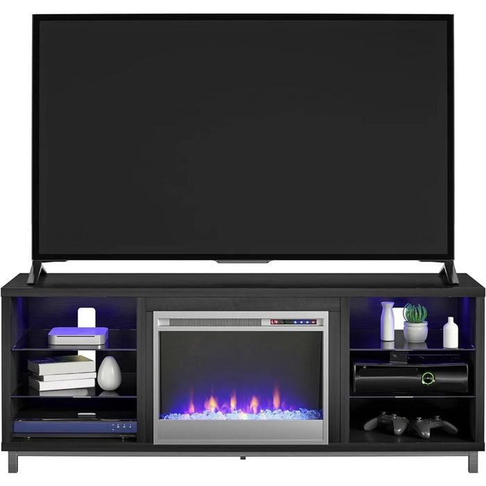 Lumina Fireplace TV Stand for TVs up to 70", White