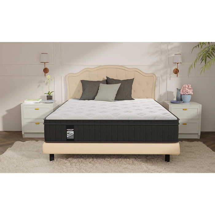 King Mattress, 10 In Hybrid Mattress, Gel Memory Foam & Pocket Spring King Bed Mattress in a Box, Cooler Sleep & Pressure Relief