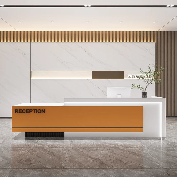 Commercial Front Reception Desks Display Shelves Supermarket Reception Desks Counter Computer Balcao De Loja Furniture Counter