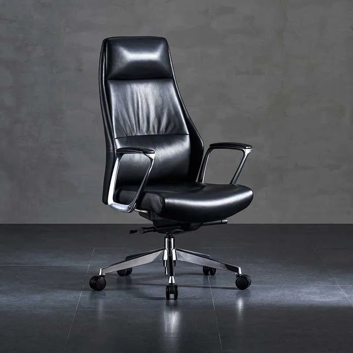 Luxury Executive Office Chairs Genuine Leather Adjustable Top Layer Cowhide Ergonomic Gaming Chair Mobile Cadeira Home Office
