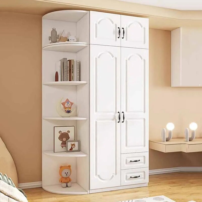 Two Door Wardrobe Clothing Pink Organizer Korean Style Wooden Wardrobe Summer Heavy Duty Schlafzimmer Schrank Salon Furniture