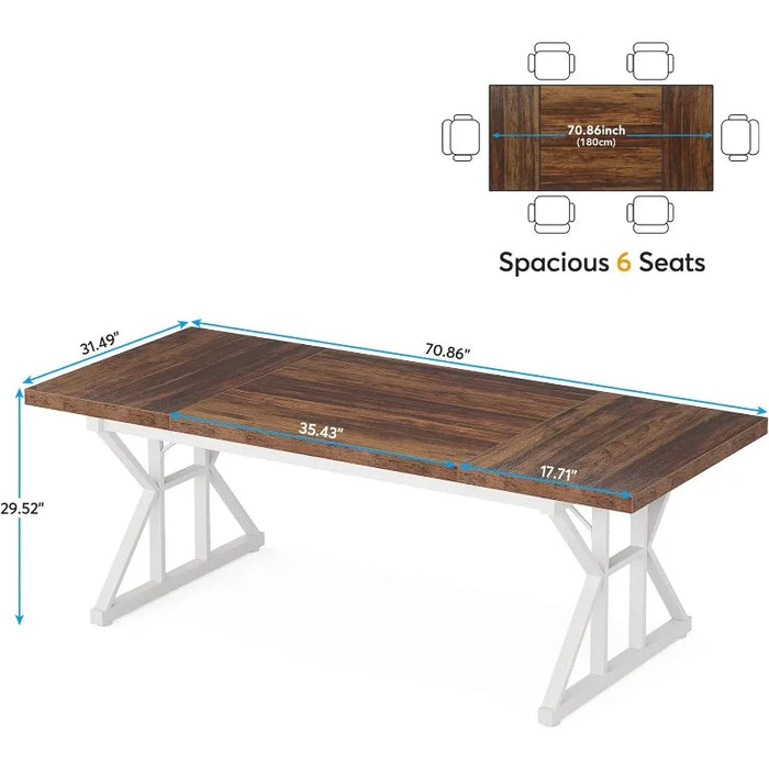 Executive Desk, Large Computer Office Desk Workstation, Modern Simple Style Laptop Desk Study Writing Table Business Furniture