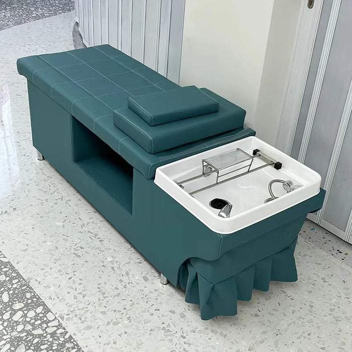 Hair Wash Sink Head Spa Bed Pillow Beauty Minimalistic Massage Shampo Chair Luxury Shower Massageador Salon Furniture LJ50SC