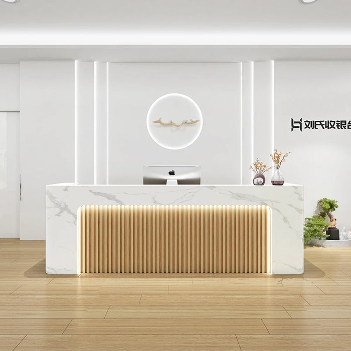 Check Out Counter Retail Store Reception Desk Shop Counter Luxury Office Desk Parental Advisory Bar Meuble Comptoir Furniture