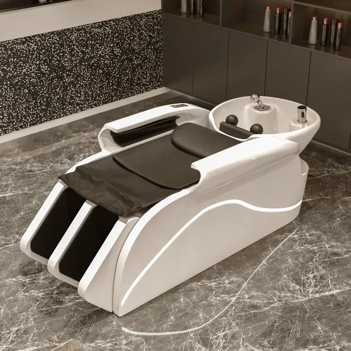 Professional Hairdressing Shampoo Chair Beauty Salon Washbasin Lying Electric Salon Bed Cadeiras Barber Salon Furniture GY50GP