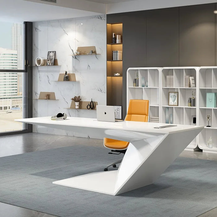 Writing Supplies Office Desk Standing Monitor Organizers White Computer Desks Executive Floor Mesa De Computador Home Furniture