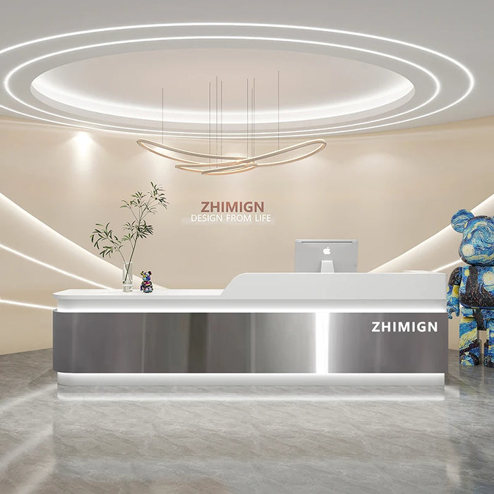Office Front Reception Desks Cashier Shop Checkout Service Reception Desks Commercial Bancone Reception Minimalist Furniture
