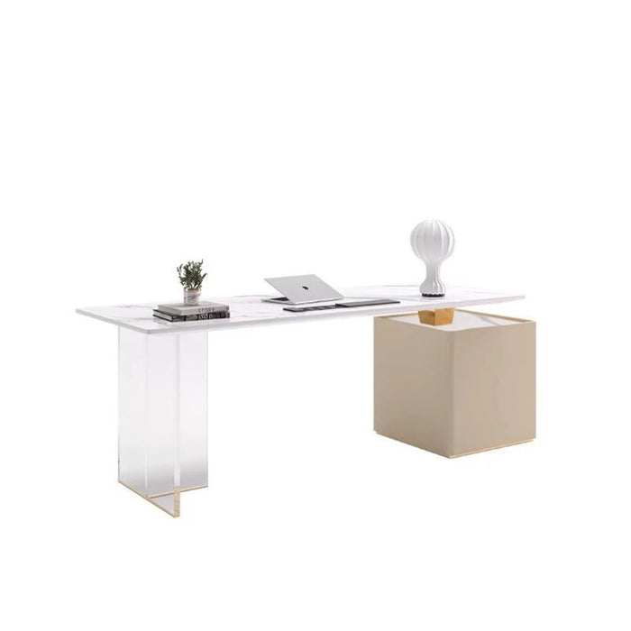 Wooden Luxury Office Desk Floating Minimalist Designer Ideas Drawers Executive Desk Tables Floor Mesas De Computador Furniture