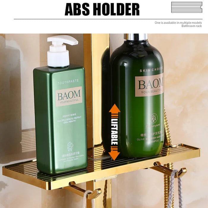 Golden Shower Set Bathroom Smart Digital  System Wall Mount Thermostatic Bath Faucet SPA Rainfall Bathtub LED Tap Full Kit