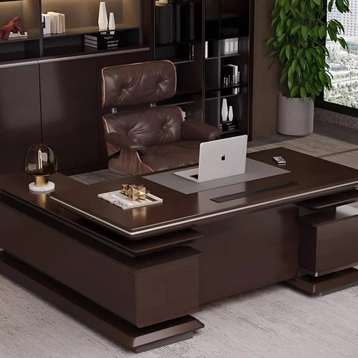 Drawers Computer Corner Standing Desk Counter Desktop Executive Work Table Meeting Office Mesas De Escritorio Luxury Furniture