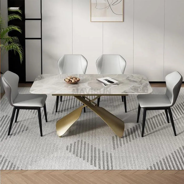 Light Luxury Lifting Dining Table Transformer Table For Living Room Foldable Table With 4 Chairs Kitchen Furniture Set