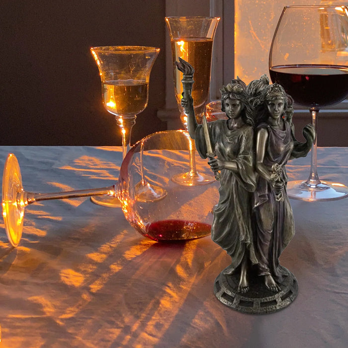 Three Goddess Resin Statue Greek Religious Crafts Sculpture Decoration Triple Form Hecate GreekGoddess Statue Crafts Home Decor