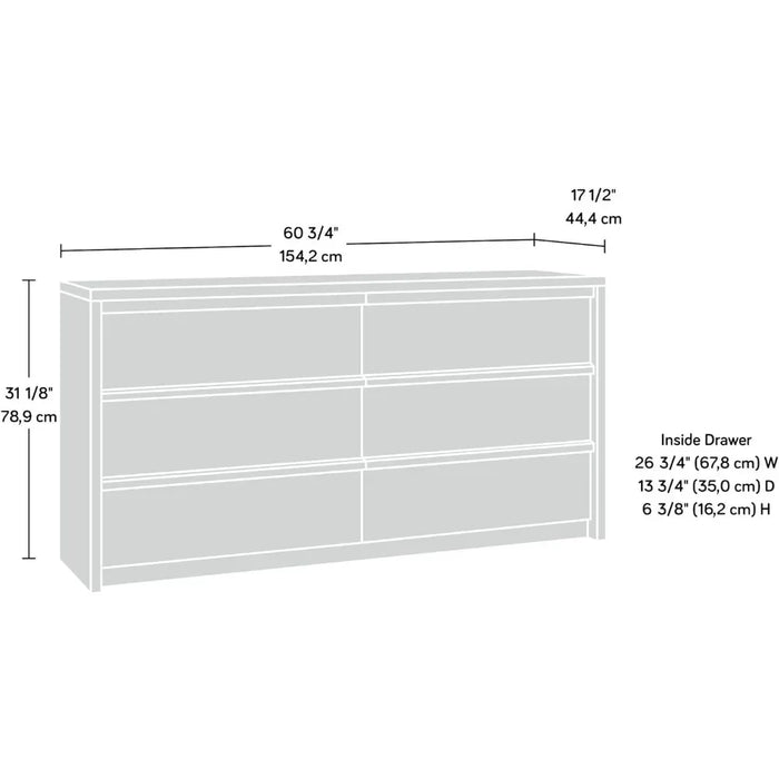 Drawer 60.71" X W: 16.5" X H: 30.13" Grand Walnut Storage Wood Finish Storage Drawer