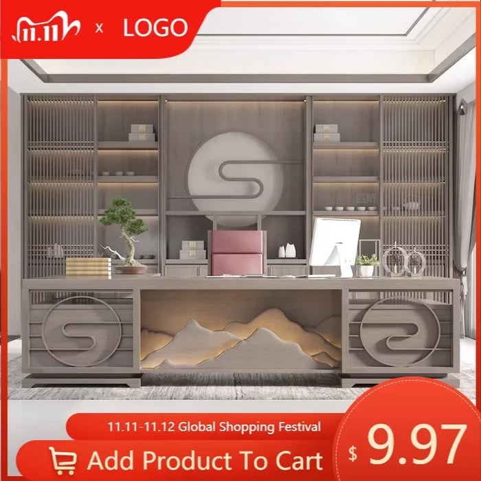 Corner Standing Desk Reception Writing Conference Executive Office Desk Storage Meeting Mesa Escritorio Office Desk Accessories