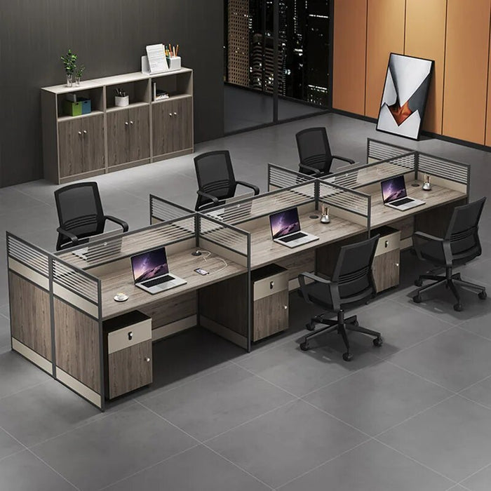 Drawers Reception Office Desk Bookshelf Standing Storage Shelf Computer Desks Setup Simple Mesa De Computador Modern Furniture