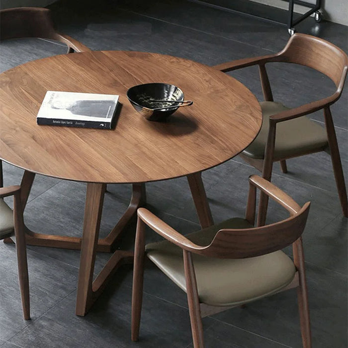 Newclassic Round Dining Table Onement Solid Wood Balcony Side Table Coffee Entryway Modern Table De Bistro Kitchen Furniture