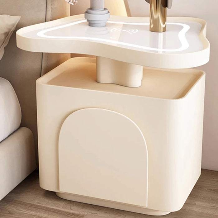 Unique White Bedside Table Drawers Creative European Living Room Filing Cabinets Indoor Side Mesa Auxiliar Storage Furniture