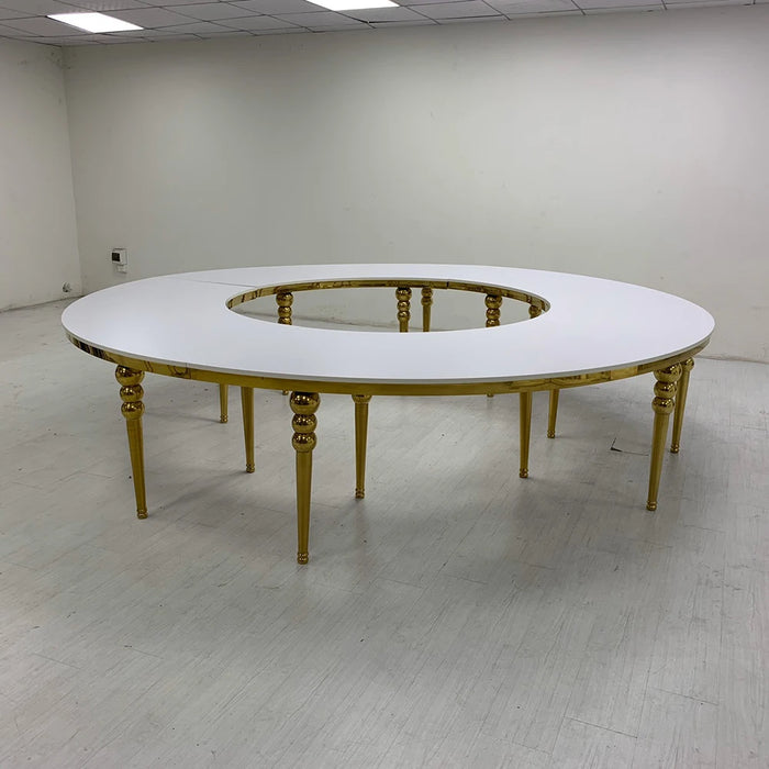 Round Dining Table Wedding Table Gold Stainless Steel French Dining Tables