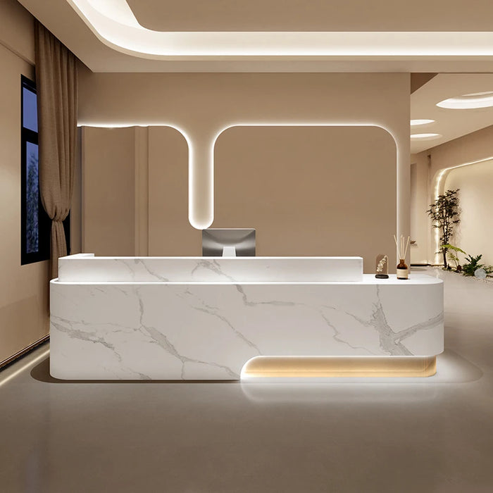 Cashier Table Reception Desk Advisory Counter Checkout Console Restaurant Cabinet Salon Comptoir De Caisse Reception Furniture