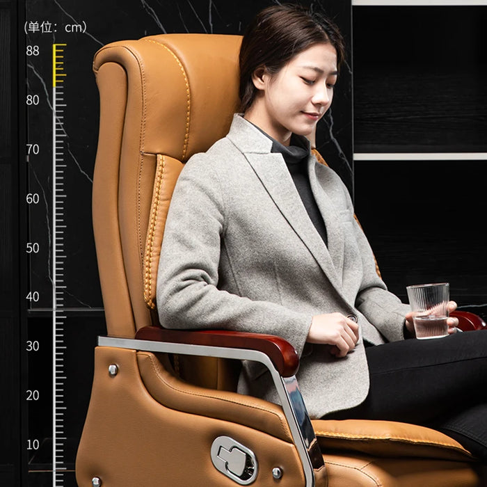Yellow Office Office Chair Back Support Protector Ergonomic Recliner Chair BarStool Nordic Swivel Cadeira Office Furniture