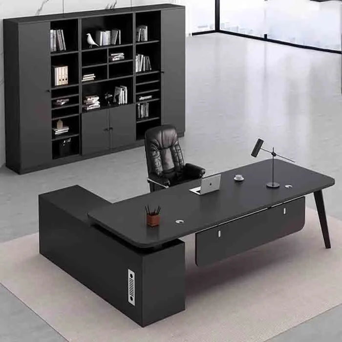 Monitor Luxury Office Desks Working Studying Meeting Wooden Office Desks Storage Executive Scrivania Ufficio Lavoro Furnitures