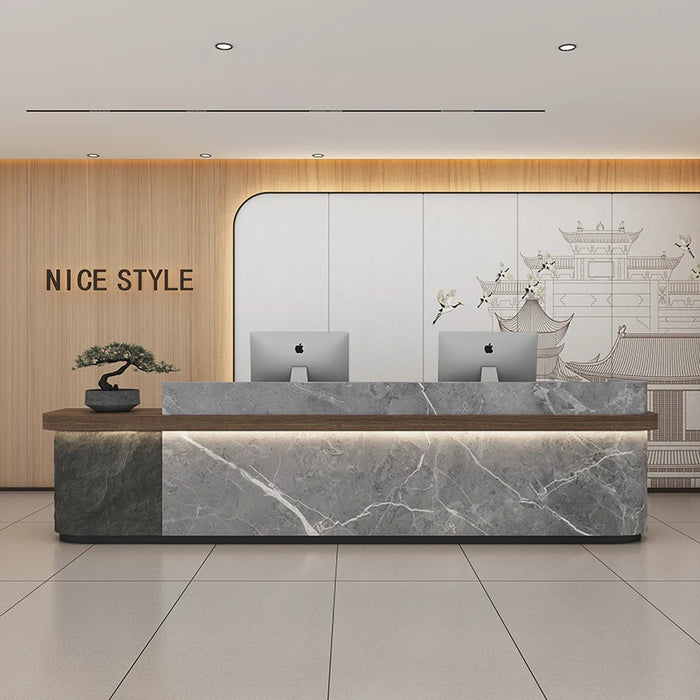 Study Office Reception Desk Podium Cashier Restaurant Shop Reception Desks Modern Console Mostrador Recepcion Salon Furniture