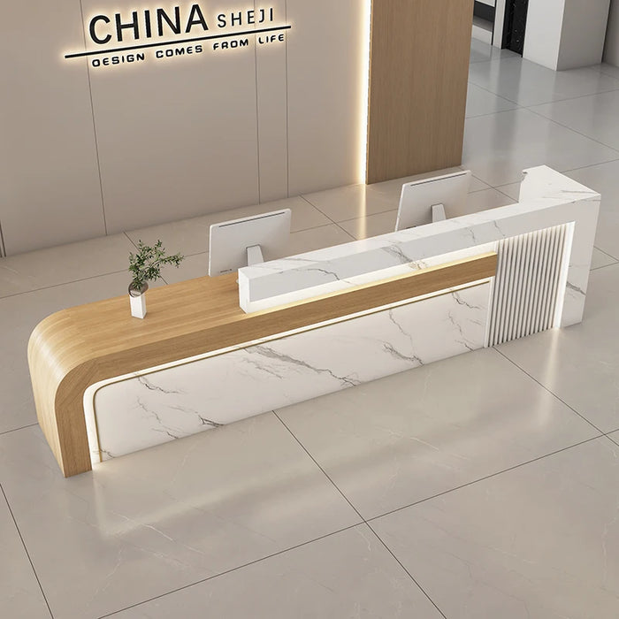 Mobile Bar Counter Reception Desk Office Supermarket Hotel Luxury Conference Reception Desk Modern Bureau Meuble Furniture