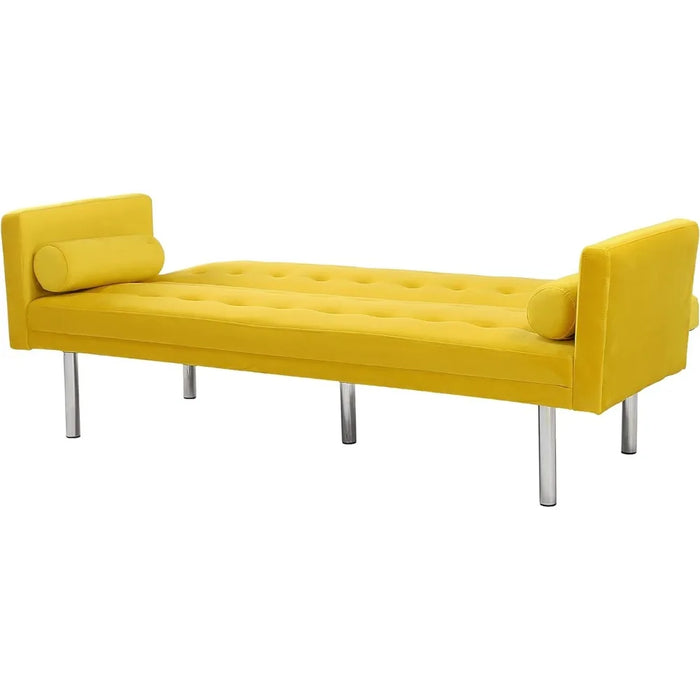 68.5" Modern Velvet Convertible Folding Lounge Couch Convertible Sofa Bed Lazy Sofa Bed for Living Room Double Furniture Home