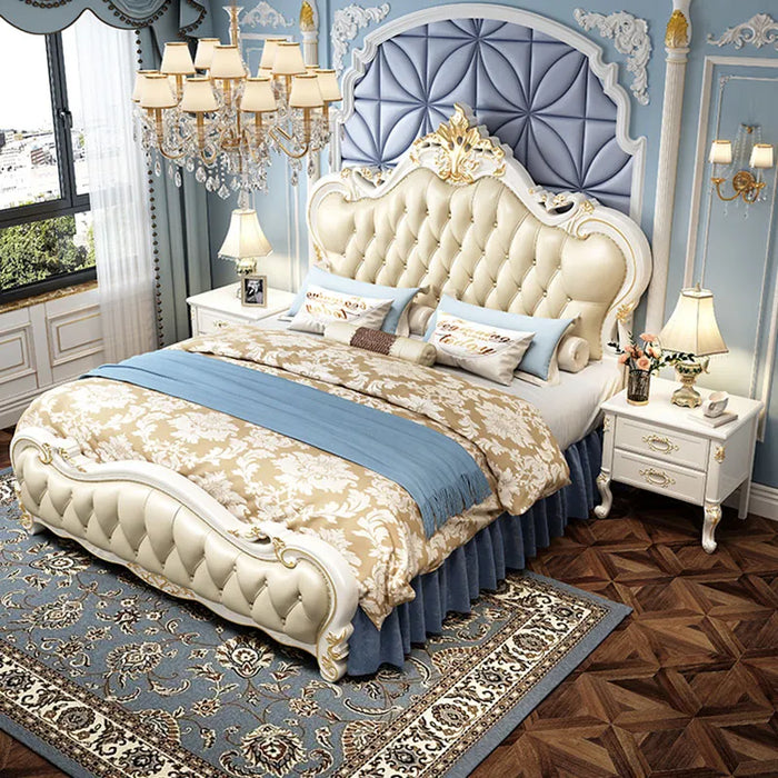 Nordic Unique Bedrooms Bed Under Storage Queen Cheap Upholstered King Bed Luxury Princess Letto Matrimoniale Bedroom Furniture